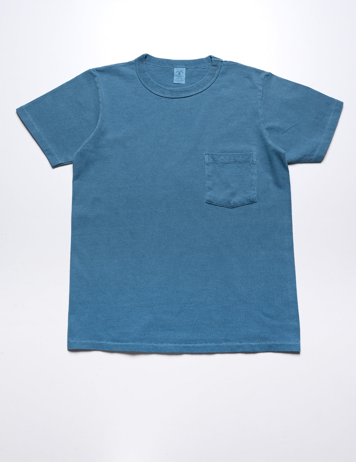 FINAL SALE: Pigment Pocket Tee in Azure