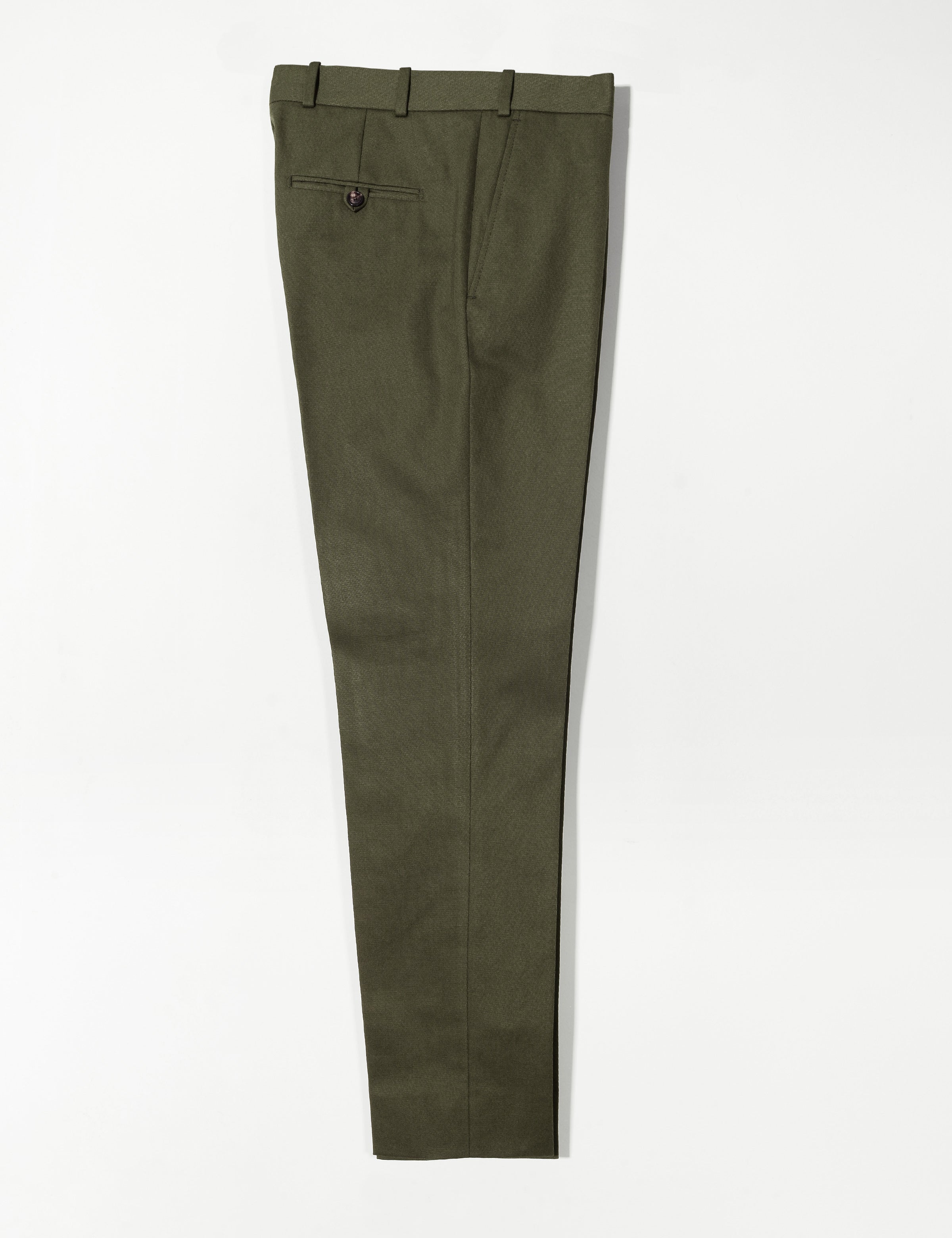 Green Formal Cavalry Twill Trousers