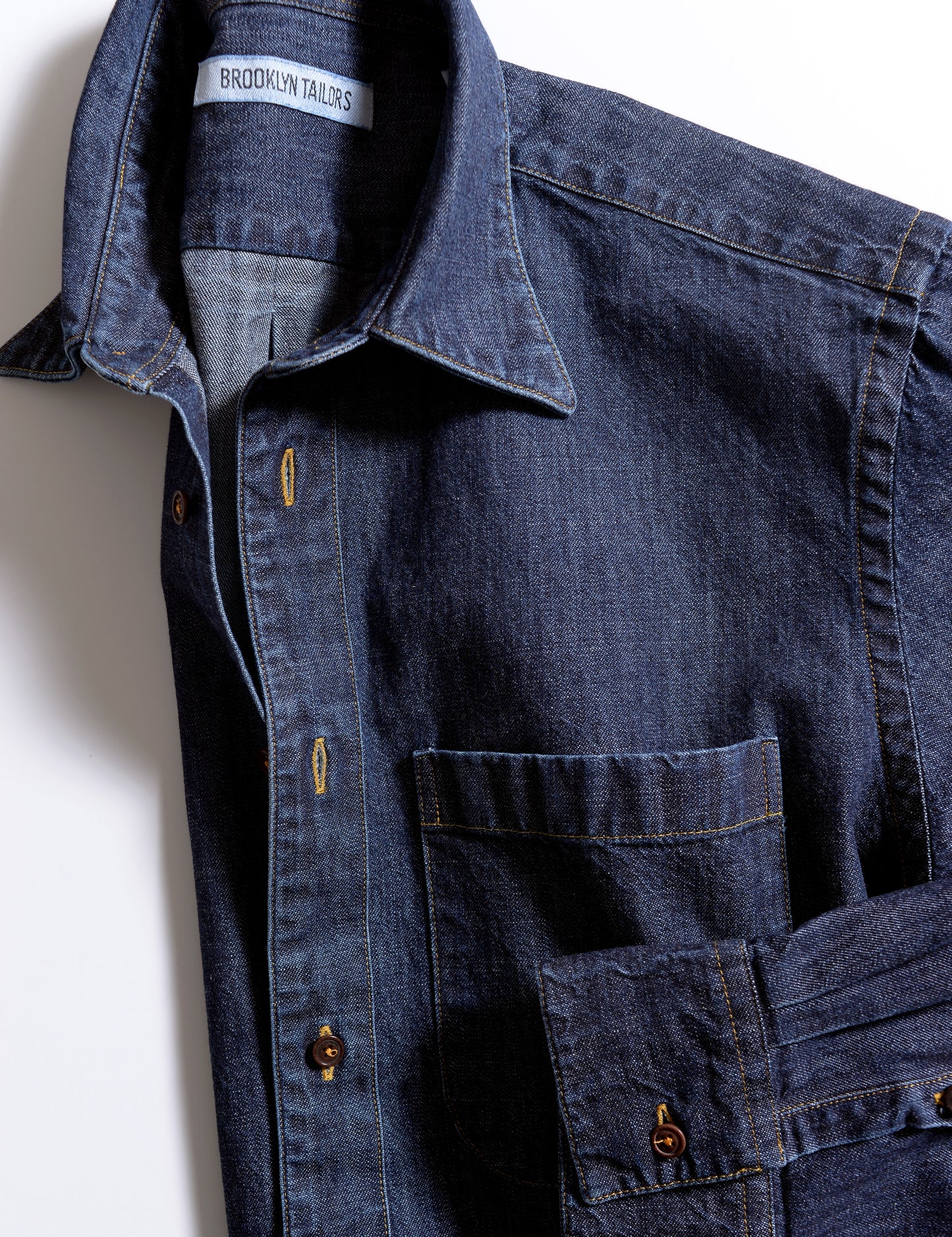 BKT14 Relaxed Shirt in Stonewashed Denim - Classic Indigo