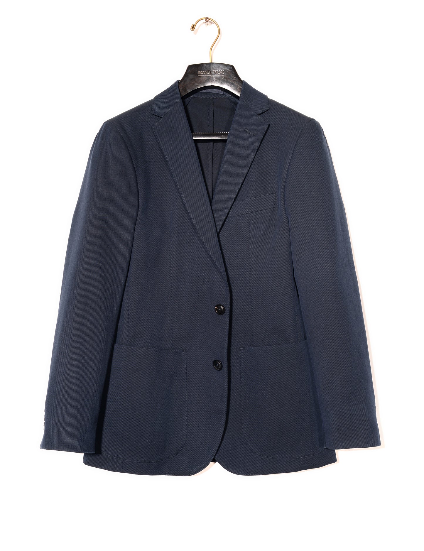 BKT35 Unstructured Jacket in Cavalry Twill - Navy – Brooklyn Tailors
