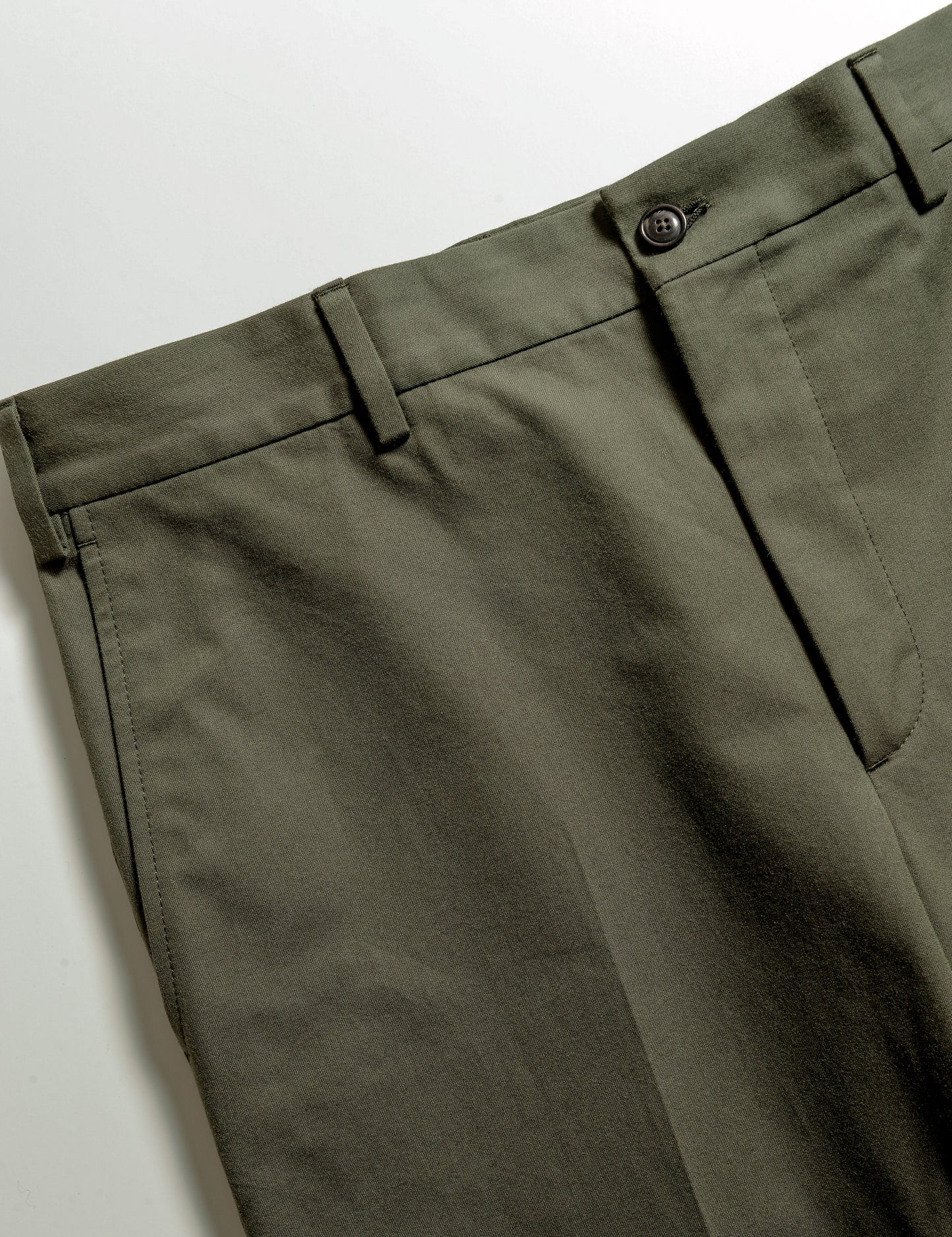 BKT36 Straight Leg Pant in Cotton Twill - Militaire