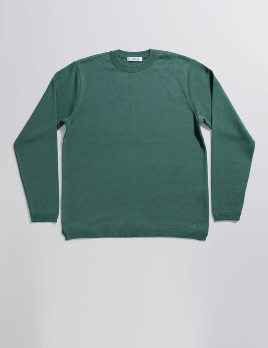 Knit Cotton Sweater - Green