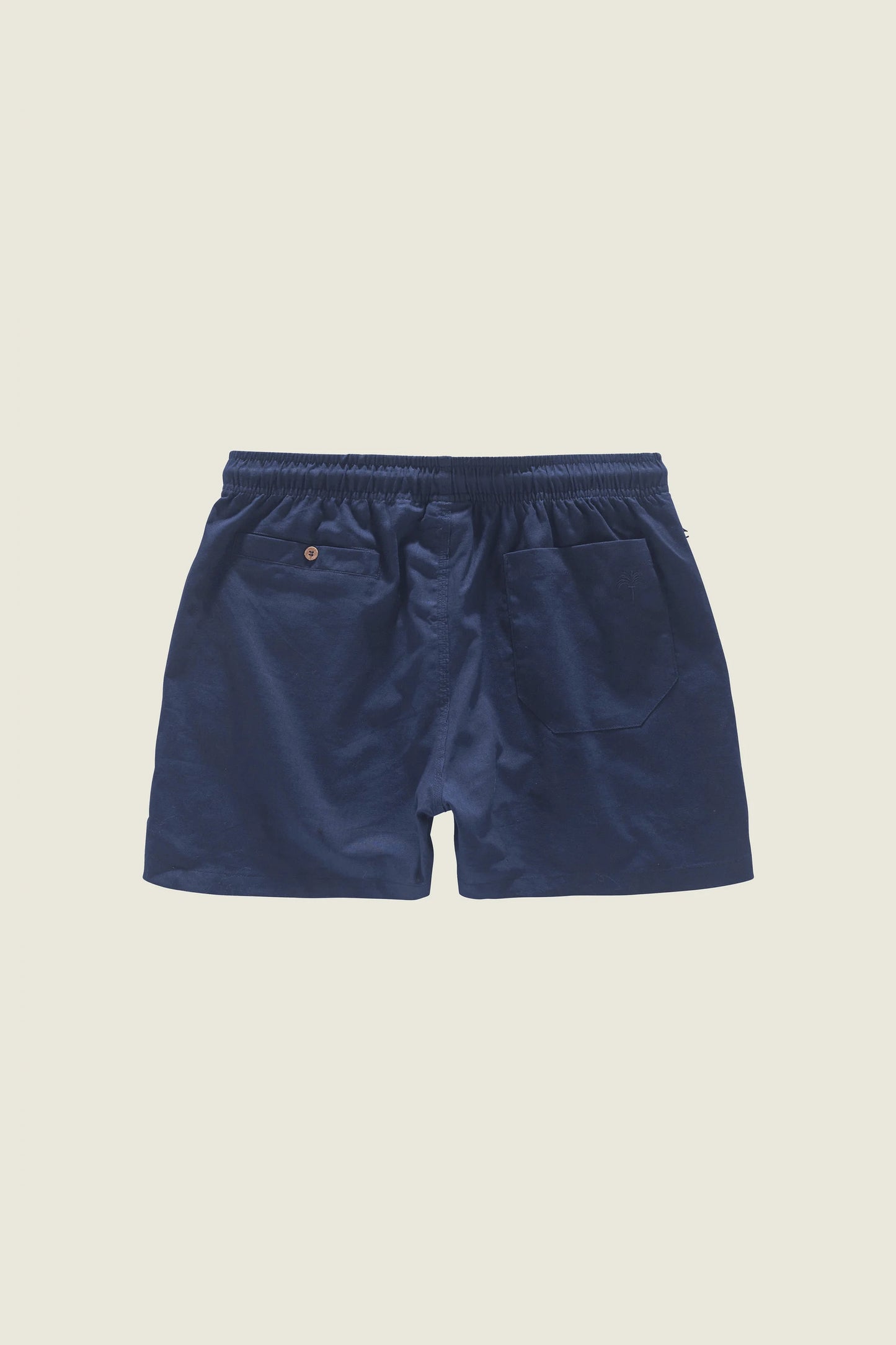 Navy Linen Shorts