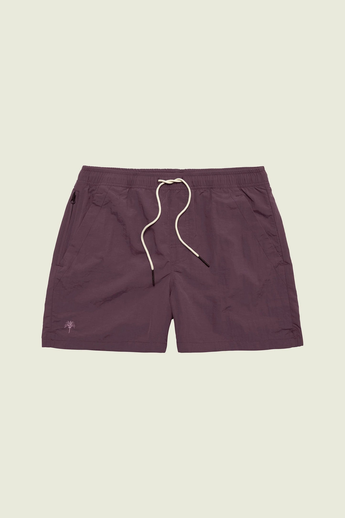 Plum Nylon Swim Shorts