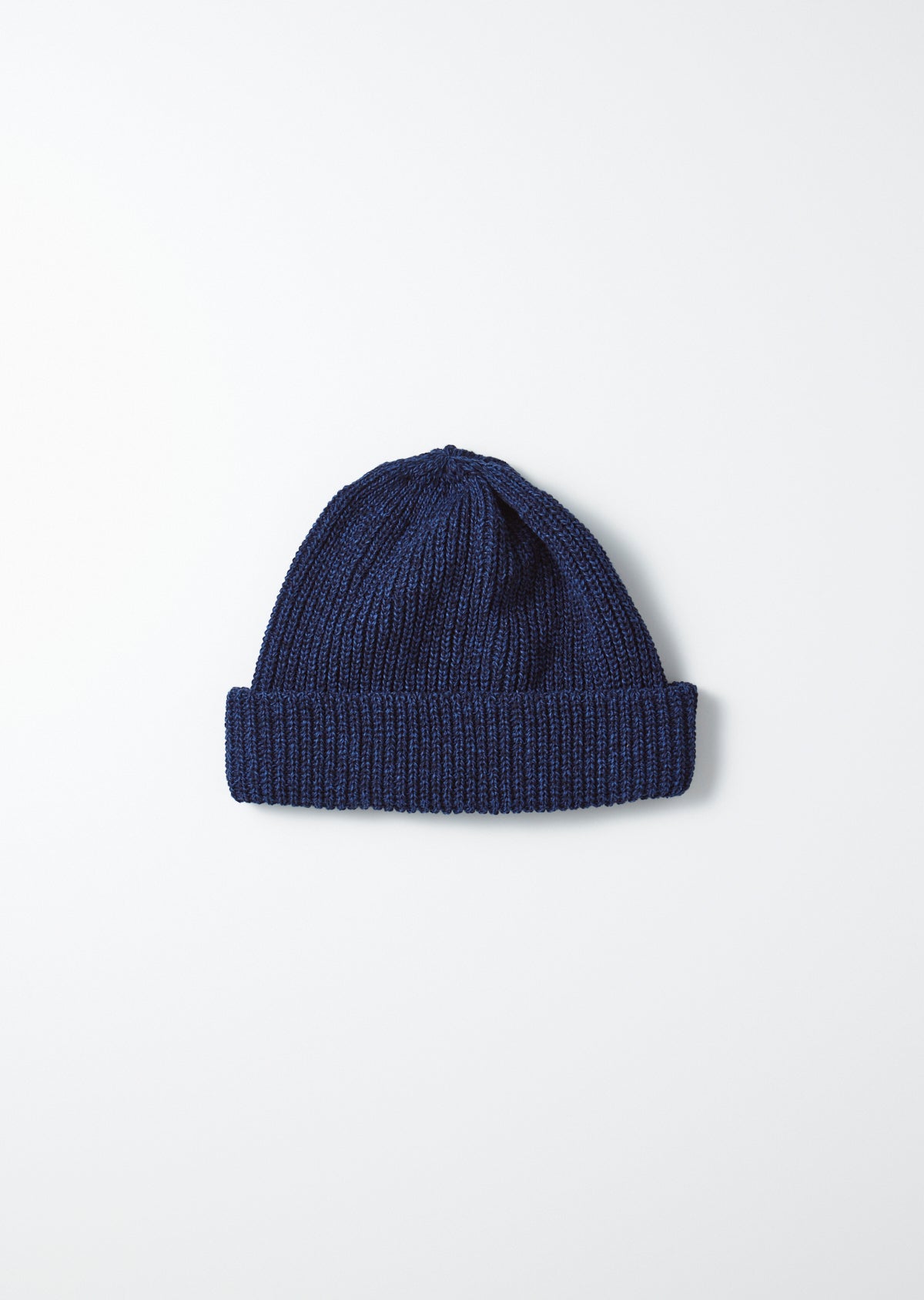 FINAL SALE: Recycled Cotton Marl Beanie - Navy