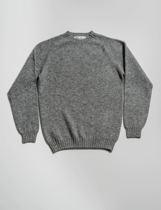 Slim-Fit Shetland Sweater - Medium Gray