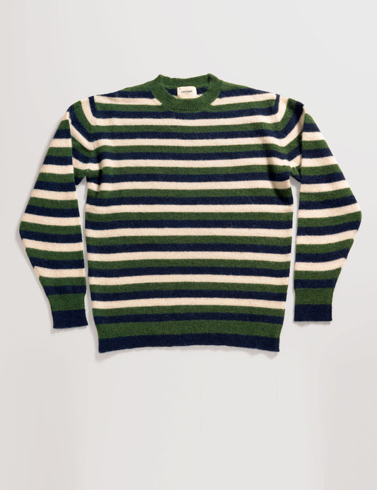 National Park Striped Sweater - Green