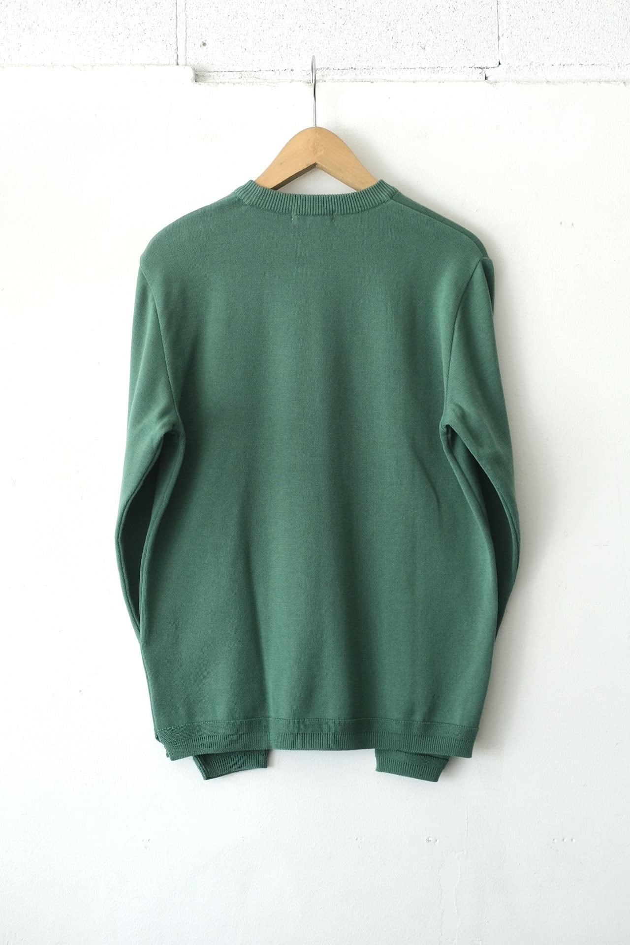 Knit Cotton Sweater - Green